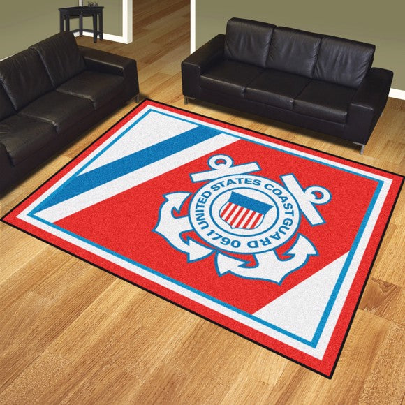 U.S. Coast Guard 8' x 10' Plush Rug