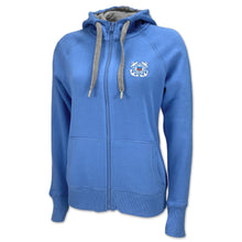 Load image into Gallery viewer, Coast Guard Ladies Victory Full Zip Hood (Columbia Blue)