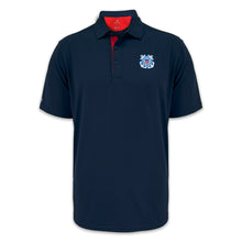 Load image into Gallery viewer, Coast Guard Era Color Placket Polo (Navy/Red)