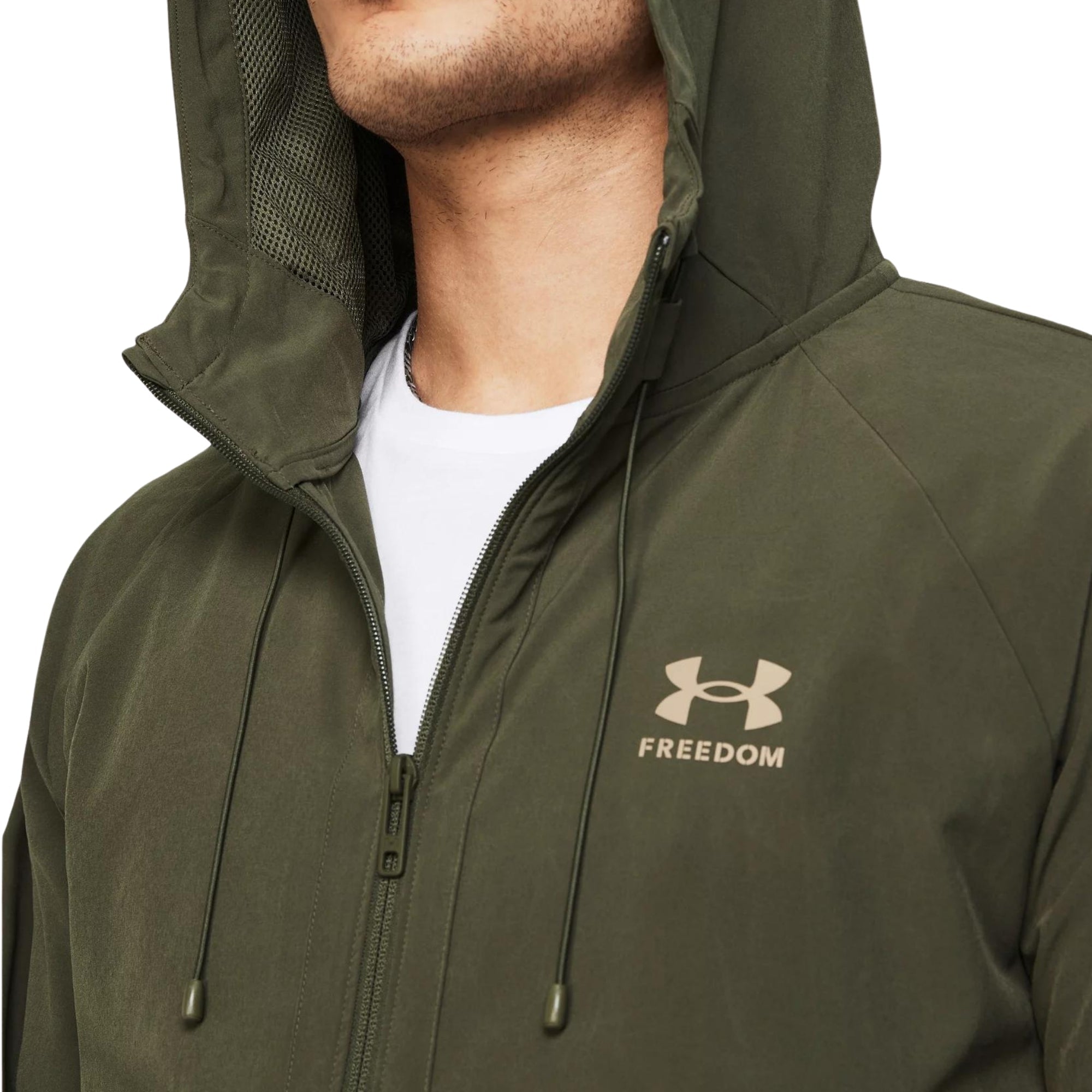 Under Armour Freedom Windbreaker Jacket (OD Green)