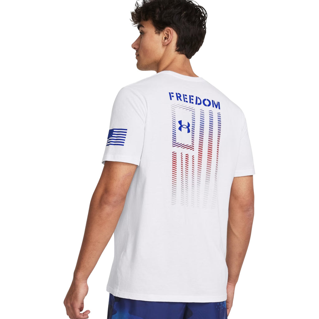 Under Armour Freedom Flag Gradient T-Shirt (White)