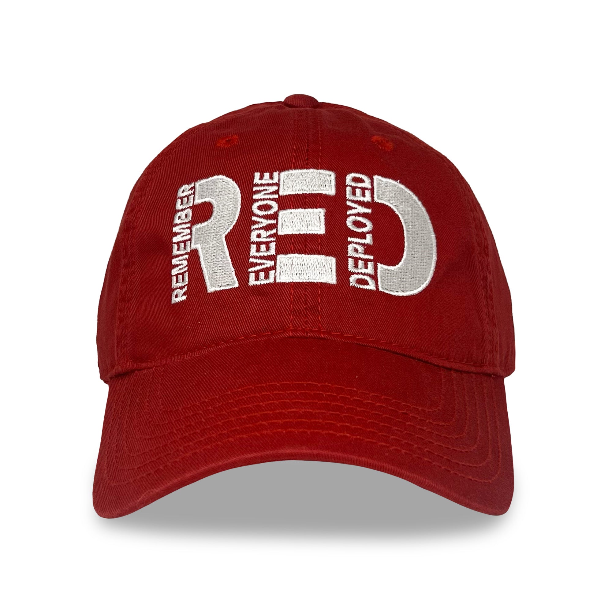 Remember Everyone Deployed Relaxed Twill Hat (Red)