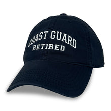 Load image into Gallery viewer, Coast Guard Retired Relaxed Twill Hat (Navy)