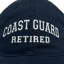 Load image into Gallery viewer, Coast Guard Retired Relaxed Twill Hat (Navy)