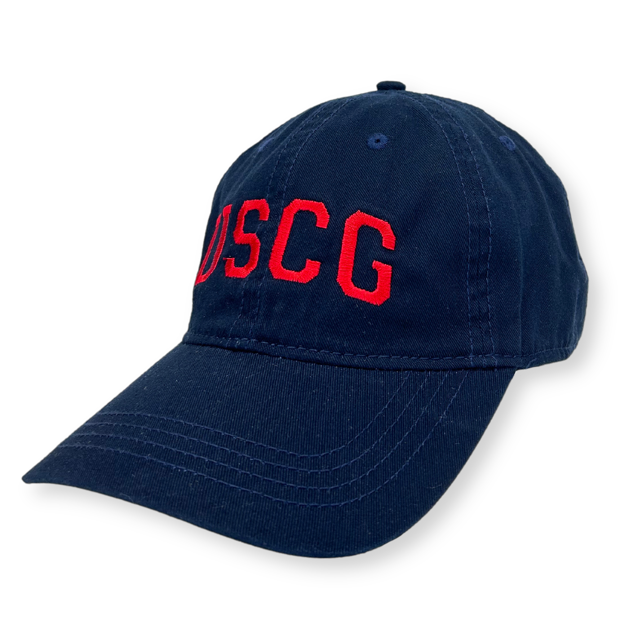 USCG Arch Relaxed Fit Hat (Navy/Red)