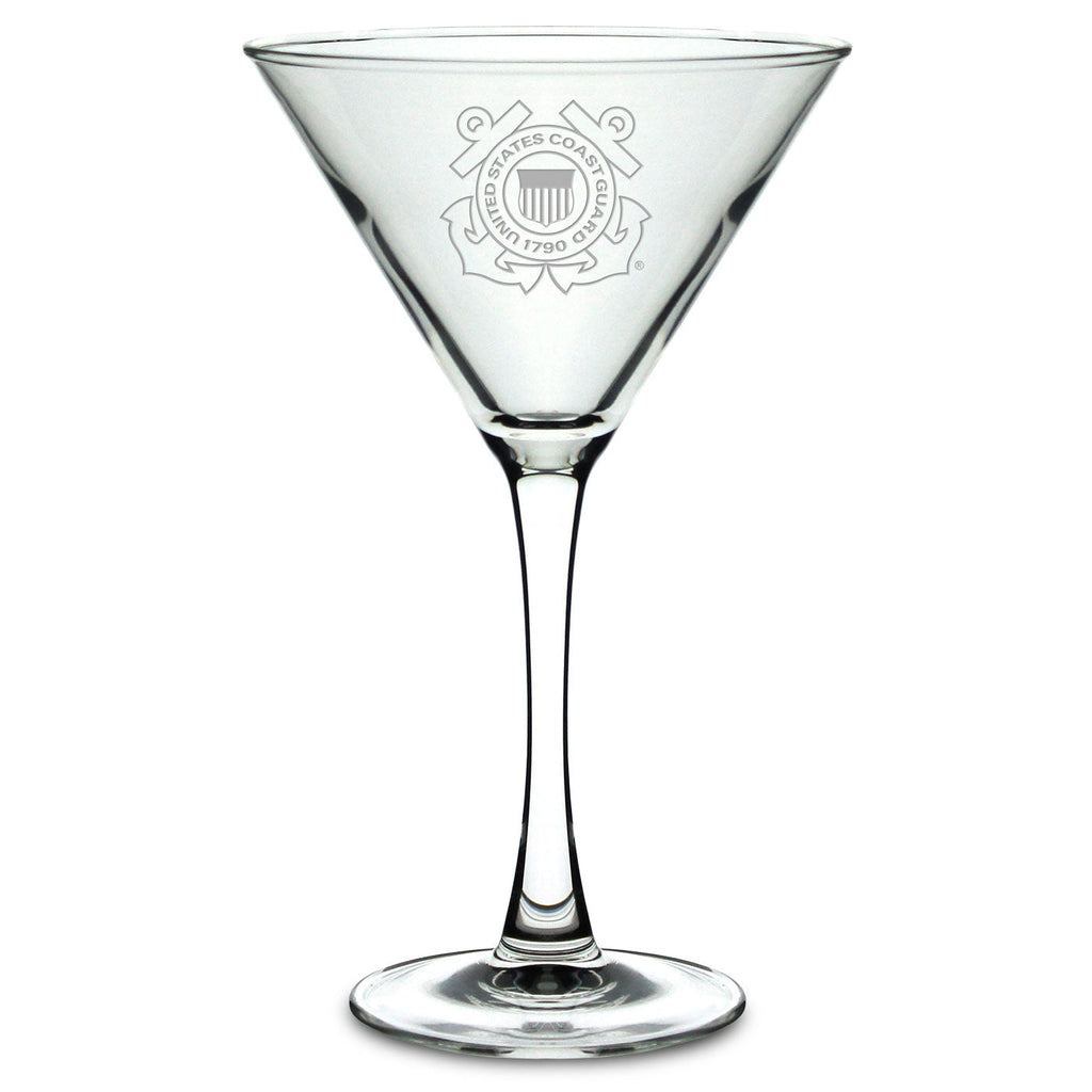 Coast Guard 10oz Martini Glass