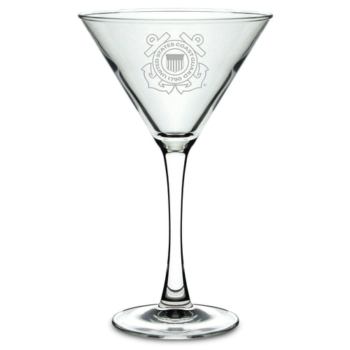 Coast Guard 10oz Martini Glass