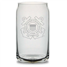 Load image into Gallery viewer, US Coast Guard 16oz Beer Can Glass