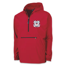 Load image into Gallery viewer, Coast Guard Seal Youth Pack-N-Go Pullover (Red)