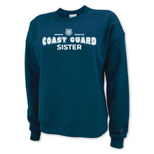 Load image into Gallery viewer, Coast Guard Sister Ladies Crewneck (Navy)