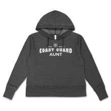 Load image into Gallery viewer, Coast Guard Aunt Ladies Hood (Washed Black)