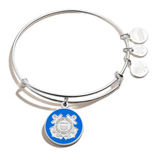 Load image into Gallery viewer, Alex and Ani Coast Guard Bangle Bracelet (Silver)