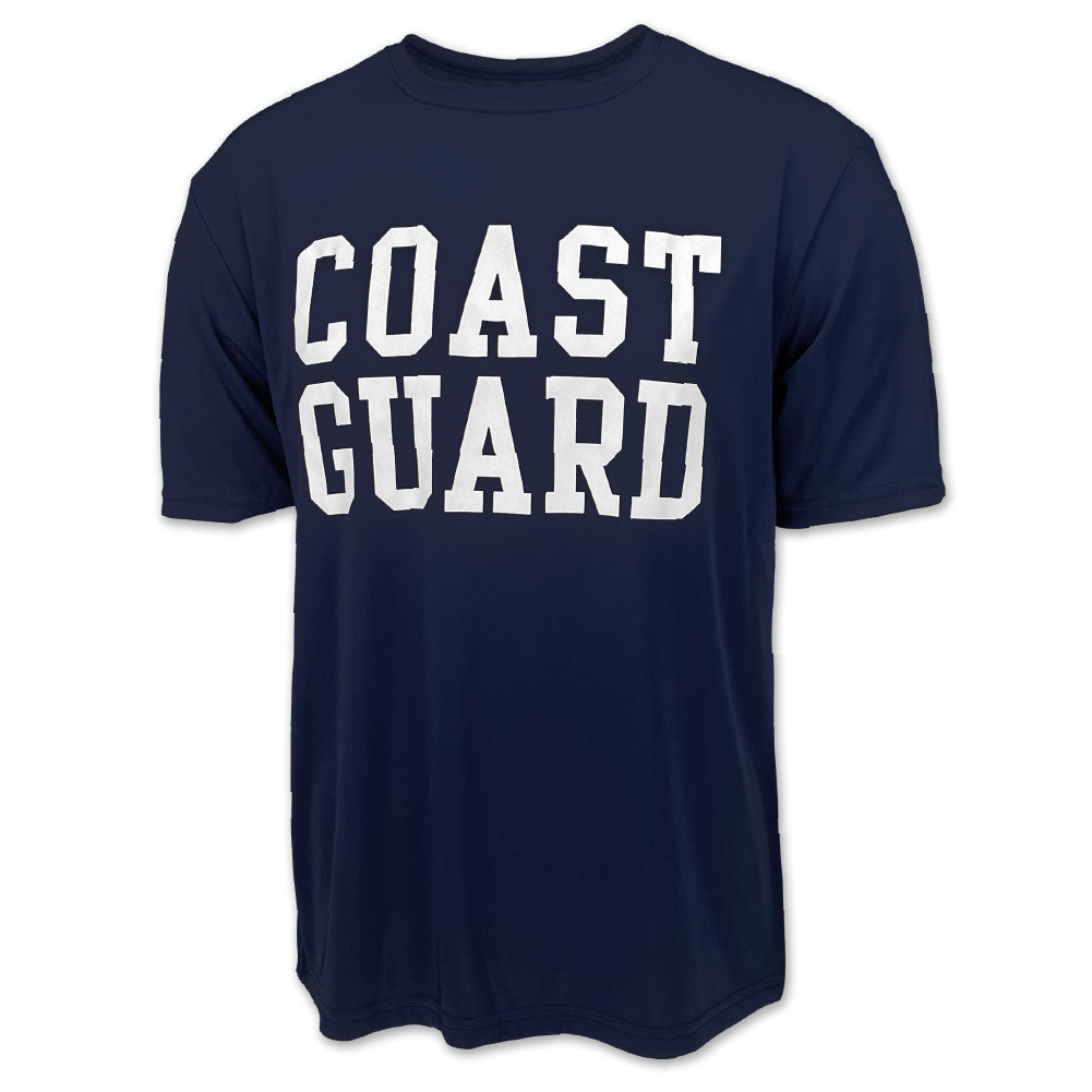 Coast Guard Block Performance T-Shirt (Navy)