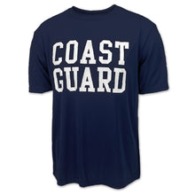 Load image into Gallery viewer, Coast Guard Block Performance T-Shirt (Navy)