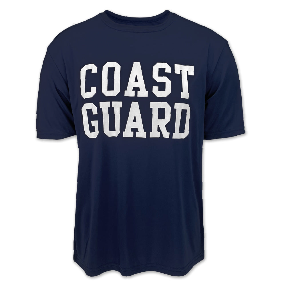 Coast Guard Block Performance T-Shirt (Navy)