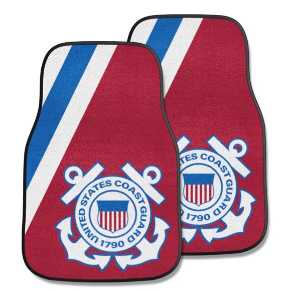 U.S. Coast Guard 2-pc Carpet Car Mat Set*