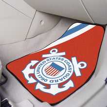 Load image into Gallery viewer, U.S. Coast Guard 2-pc Carpet Car Mat Set*