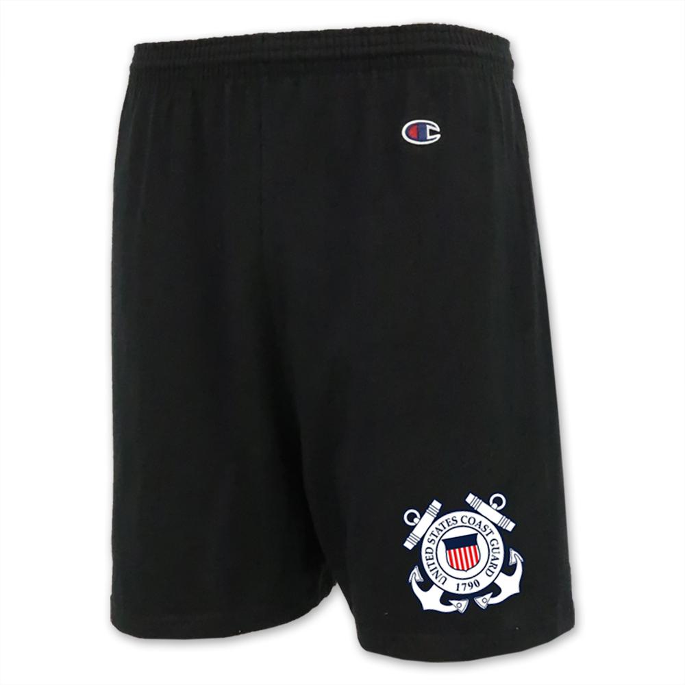 AFG Coast Guard Champion Seal Logo Cotton Short Black LG