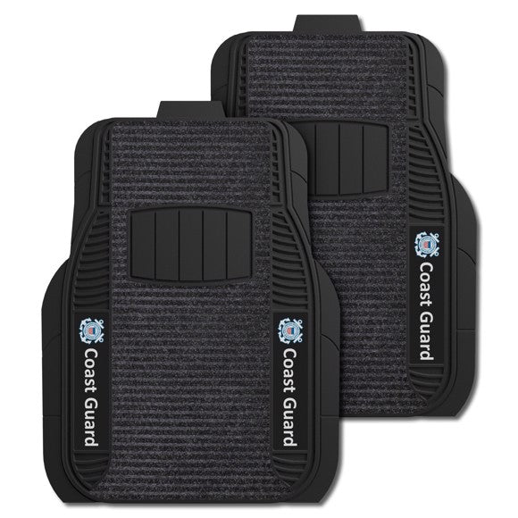 U.S. Coast Guard 2-pc Deluxe Car Mat Set