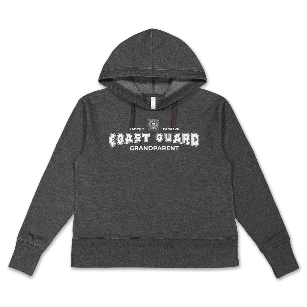 Coast Guard Grandparent Ladies Hood (Washed Black)