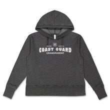 Load image into Gallery viewer, Coast Guard Grandparent Ladies Hood (Washed Black)