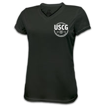 Load image into Gallery viewer, Coast Guard Ladies Veteran Performance T-Shirt