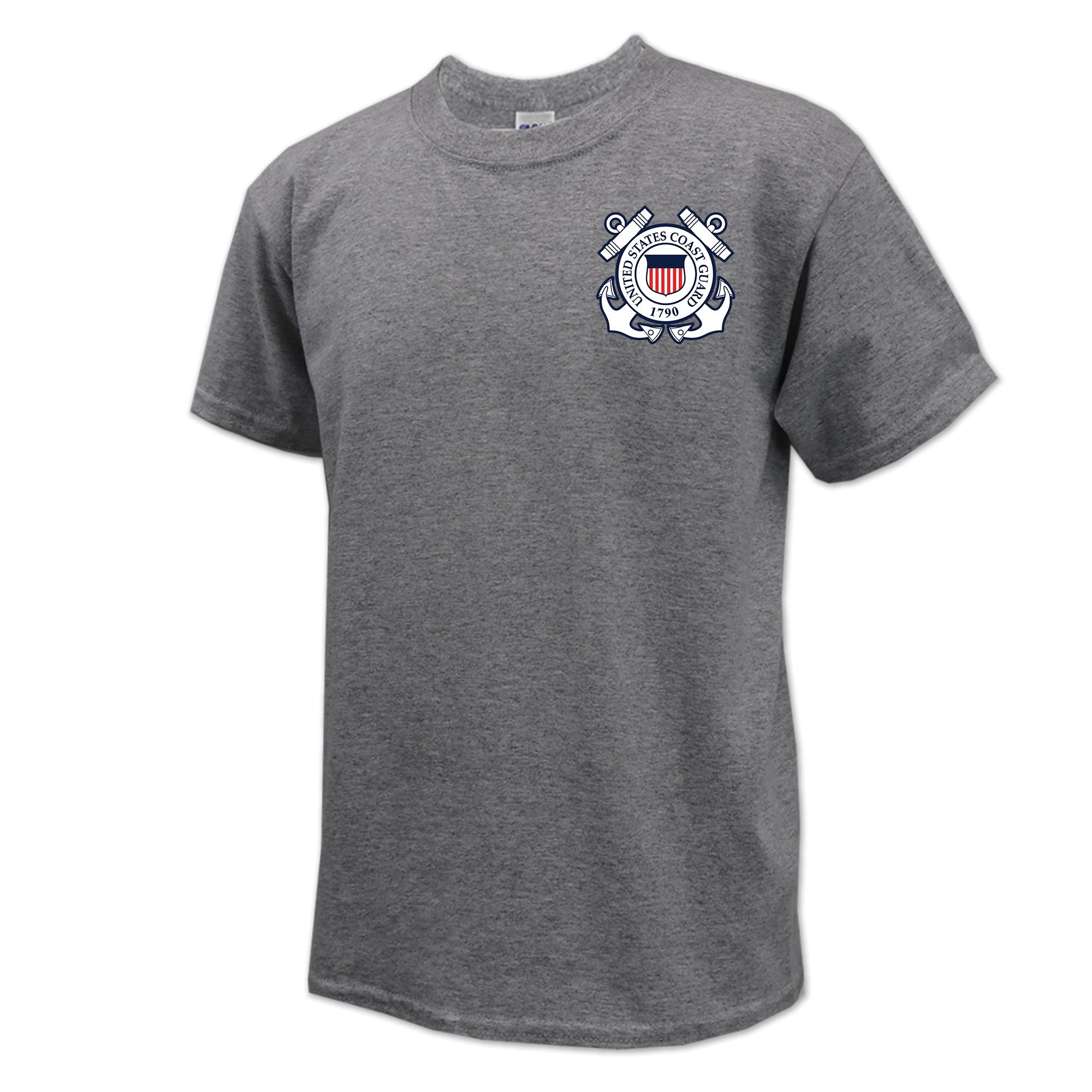 Coast Guard Seal Youth Left Chest T-Shirt