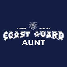 Load image into Gallery viewer, Coast Guard Aunt T-Shirt (Navy)