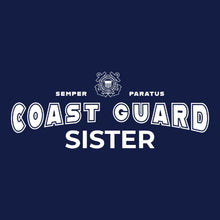 Load image into Gallery viewer, Coast Guard Sister Ladies T-Shirt (Navy)