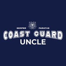 Load image into Gallery viewer, Coast Guard Uncle T-Shirt (Navy)