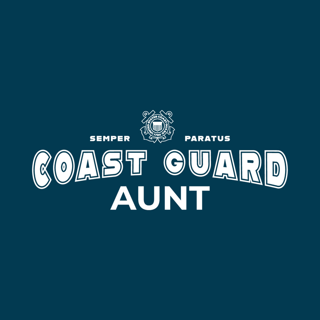 Coast Guard Aunt Ladies Crewneck (Navy)