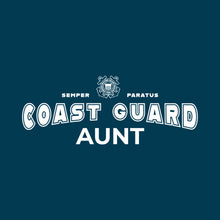 Load image into Gallery viewer, Coast Guard Aunt Ladies Crewneck (Navy)