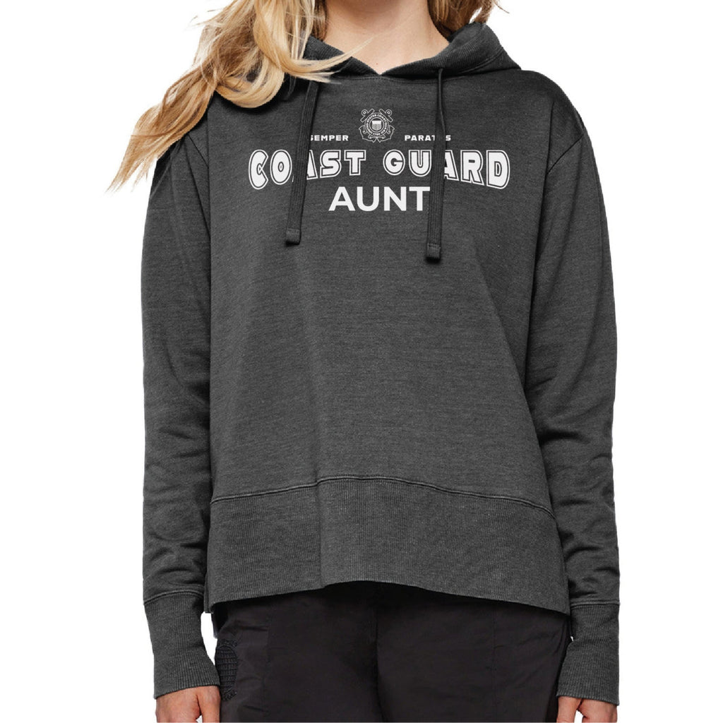 Coast Guard Aunt Ladies Hood (Washed Black)