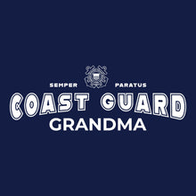 Load image into Gallery viewer, Coast Guard Grandma Ladies T-Shirt (Navy)