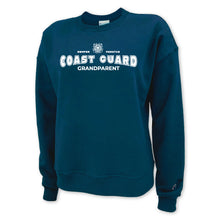 Load image into Gallery viewer, Coast Guard Champion Grandparent Ladies Crewneck (Navy)