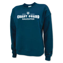 Load image into Gallery viewer, Coast Guard Daughter Ladies Crewneck (Navy)