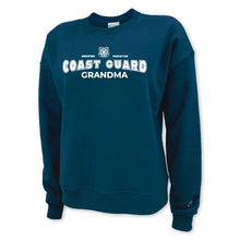 Load image into Gallery viewer, Coast Guard Grandma Ladies Crewneck (Navy)