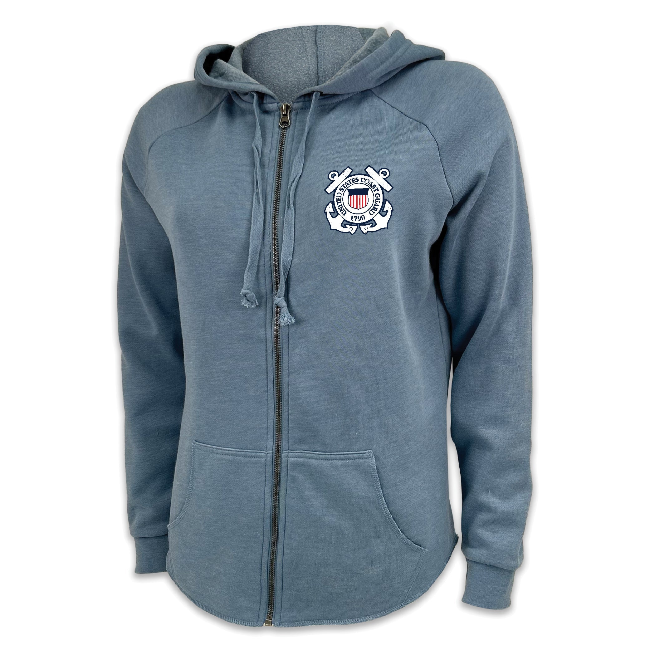 Coast Guard Seal Ladies Full Zip Hood (4 colors available)