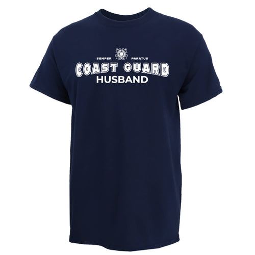 Coast Guard Husband T-Shirt (Navy)