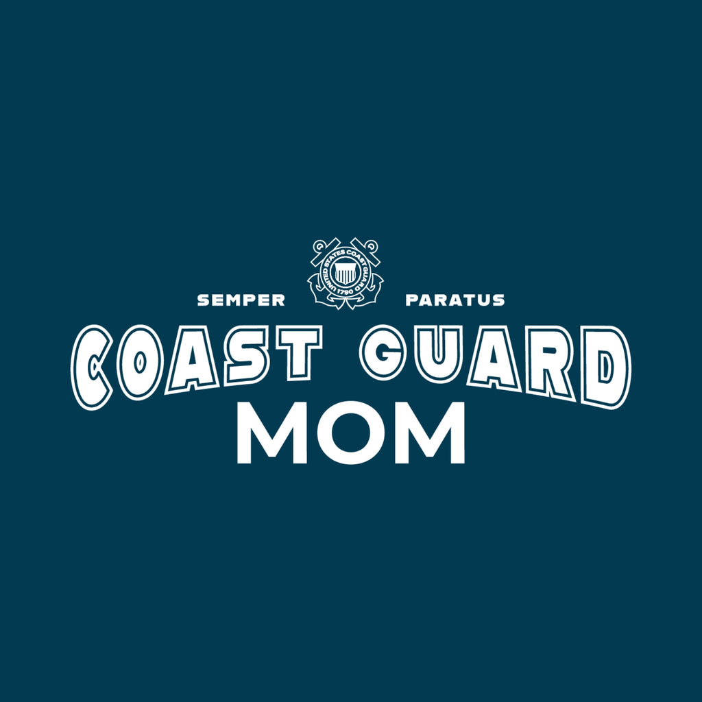 Coast Guard Mom Ladies Crewneck (Navy)