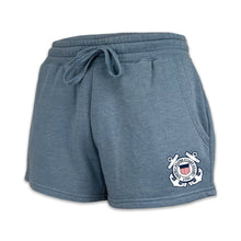 Load image into Gallery viewer, Coast Guard Seal Ladies Fleece Shorts (4 colors available)