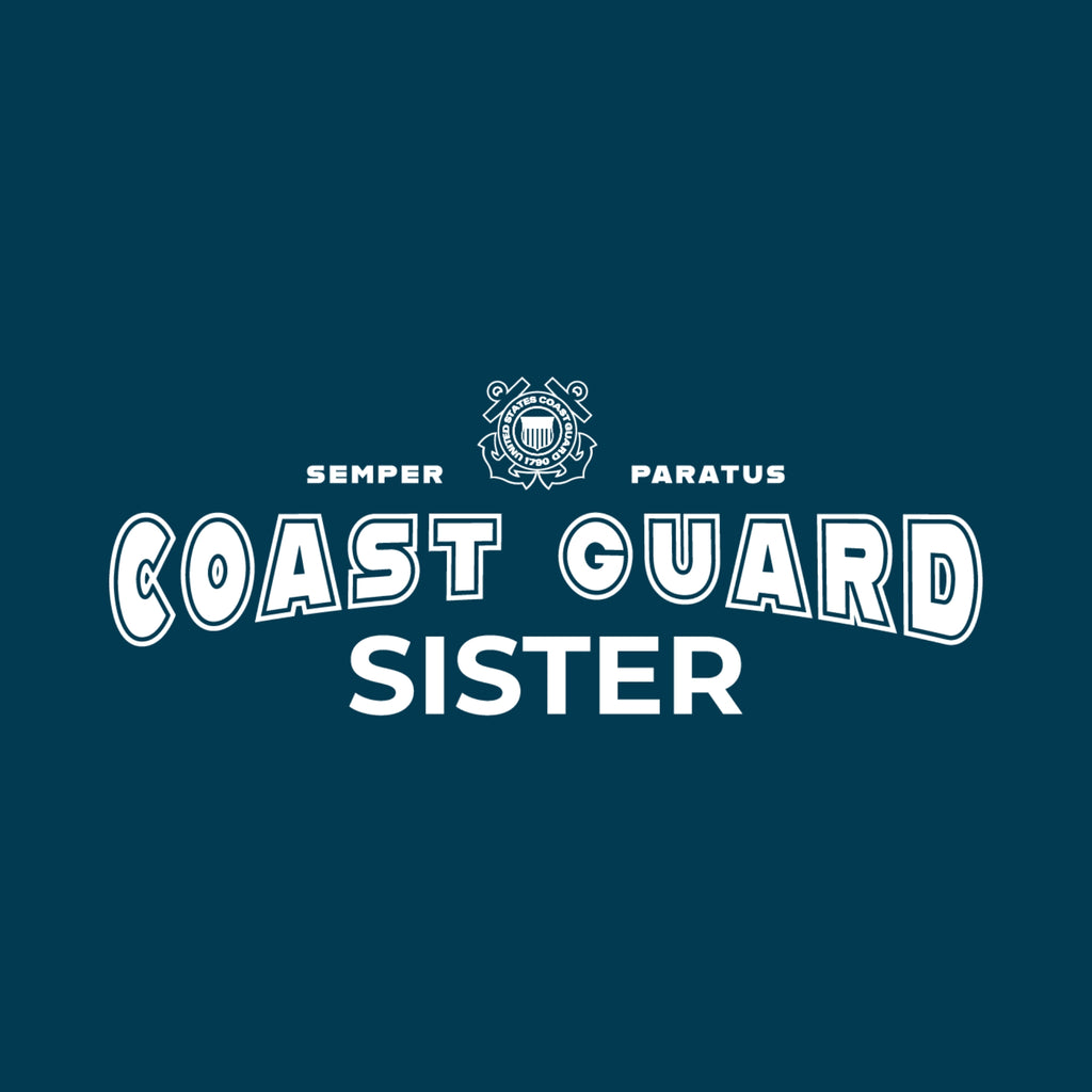 Coast Guard Sister Ladies Crewneck (Navy)