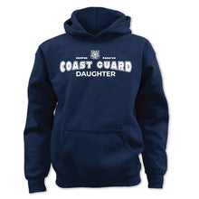 Load image into Gallery viewer, Coast Guard Daughter Youth Hood (Navy)