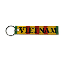 Load image into Gallery viewer, Vietnam Veteran Double Sided Embroidered Key Chain