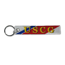 Load image into Gallery viewer, USCG Semper Paratus Double Sided Embroidered Key Chain