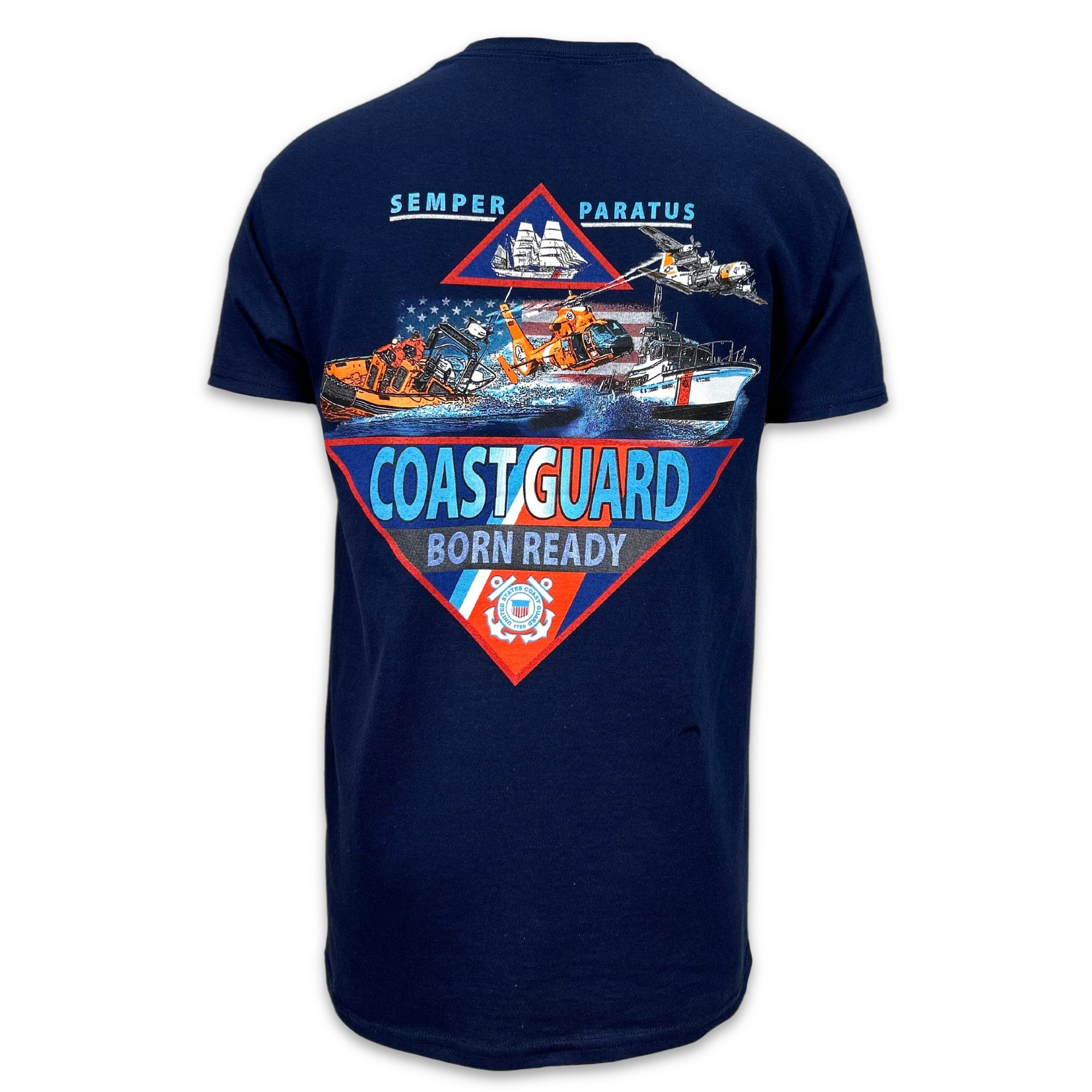 Coast Guard Born Ready T-Shirt (Navy)