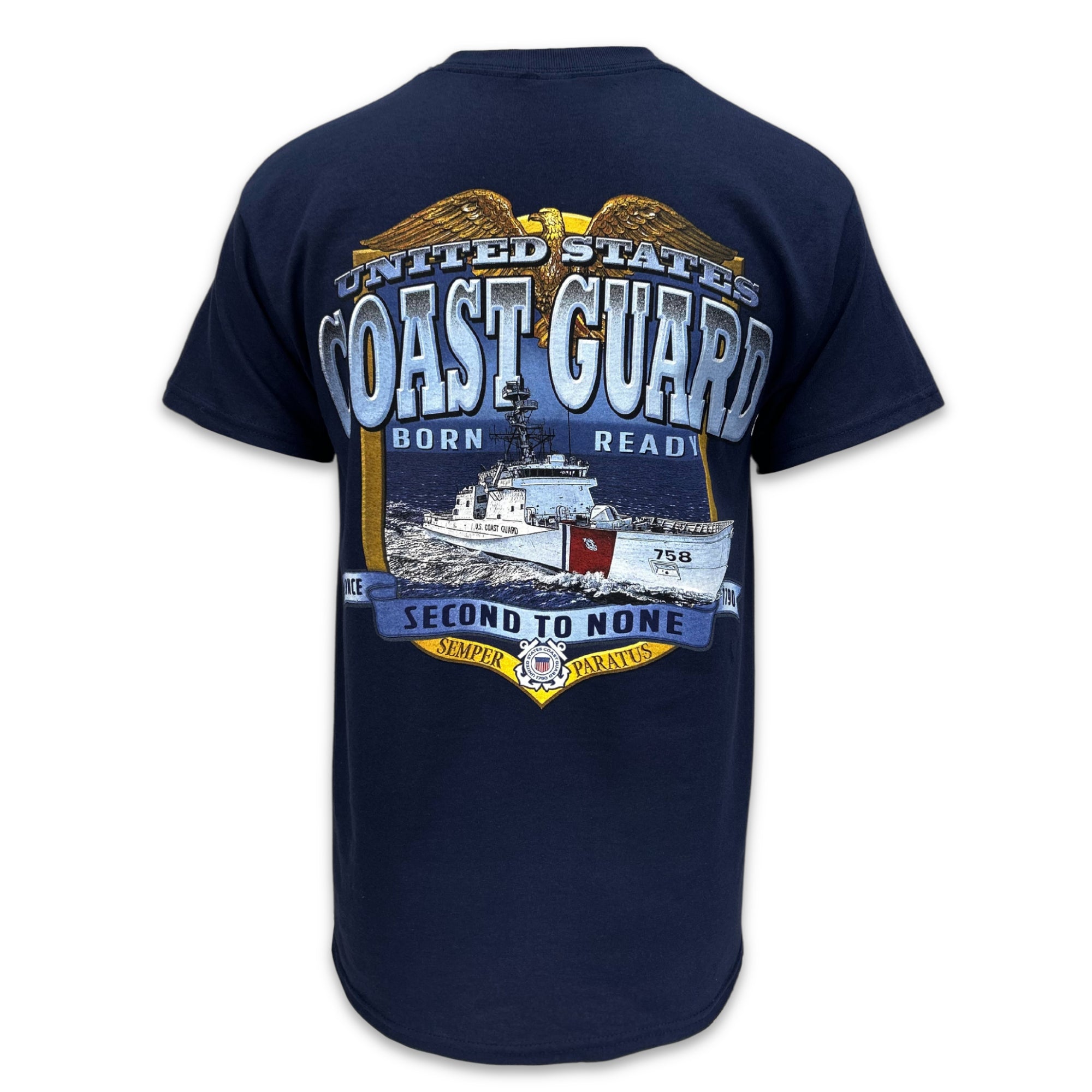 United States Coast Guard Second to None T-Shirt (Navy)