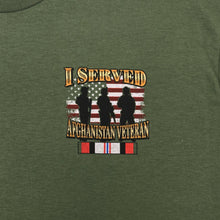 Load image into Gallery viewer, I Served Afghanistan Veteran T-Shirt (OD Green)