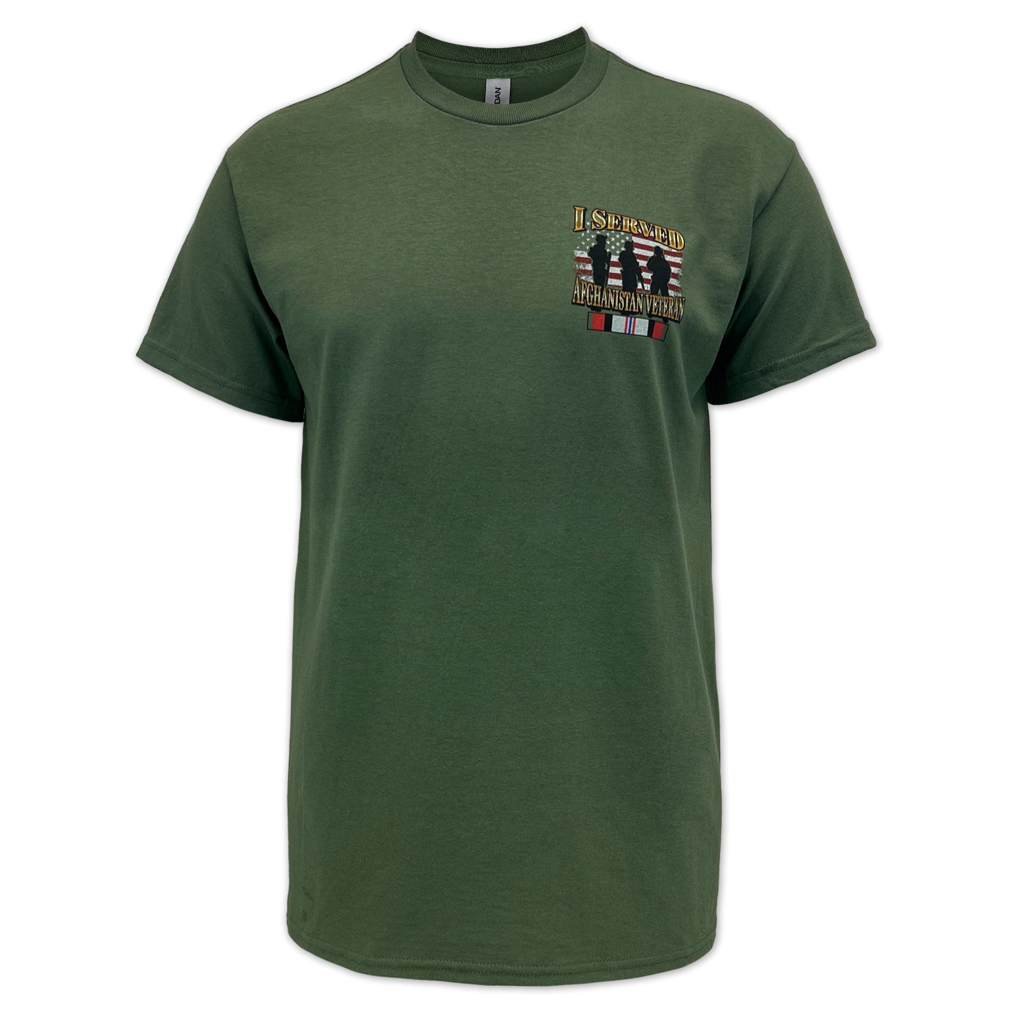 I Served Afghanistan Veteran T-Shirt (OD Green)