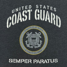 Load image into Gallery viewer, United States Coast Guard Ladies Stencil T-Shirt (Smoke)